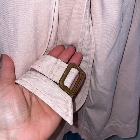 Gap vest trench style belted cotton blend pink womens extra large - Picture 5 of 6